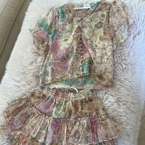 MISA Los Angeles Matching Top & Skirt Set